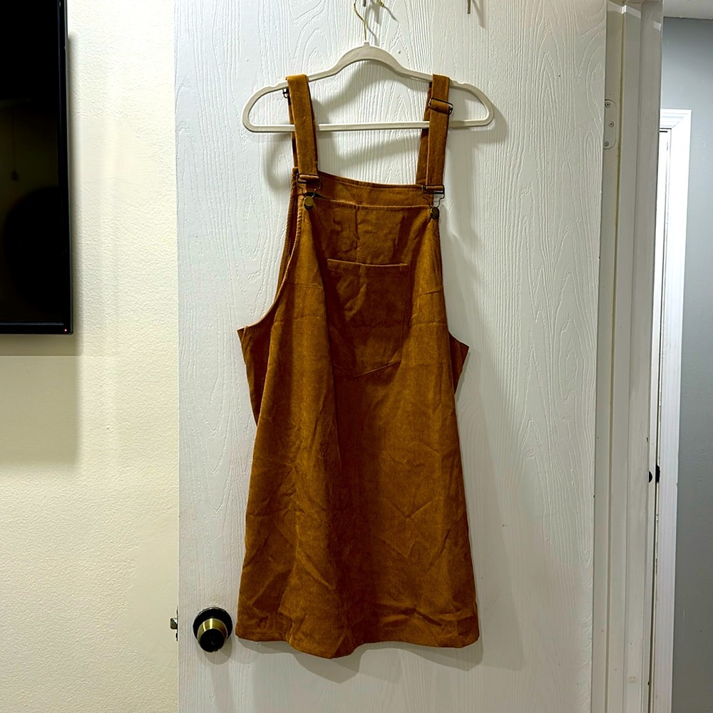 Corduroy knee length dress